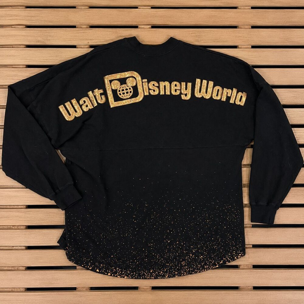 Disneyland Resort Belle of the Ball Spirit Jersey Sz L Black Bronze Puff Print